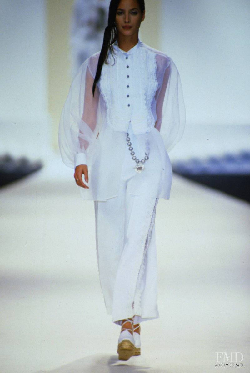 Christy Turlington featured in  the Christian Dior fashion show for Spring/Summer 1994