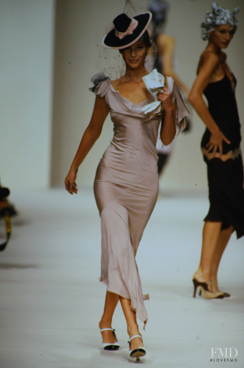 Christy Turlington featured in  the John Galliano fashion show for Spring/Summer 1994