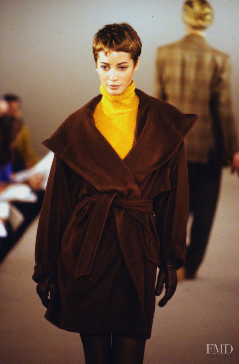 Christy Turlington featured in  the Calvin Klein 205W39NYC fashion show for Autumn/Winter 1990