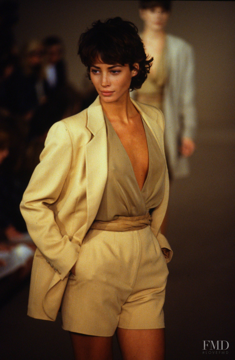 Christy Turlington featured in  the Calvin Klein 205W39NYC fashion show for Spring/Summer 1991