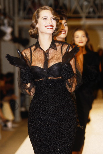 Christy Turlington featured in  the Chanel fashion show for Autumn/Winter 1992