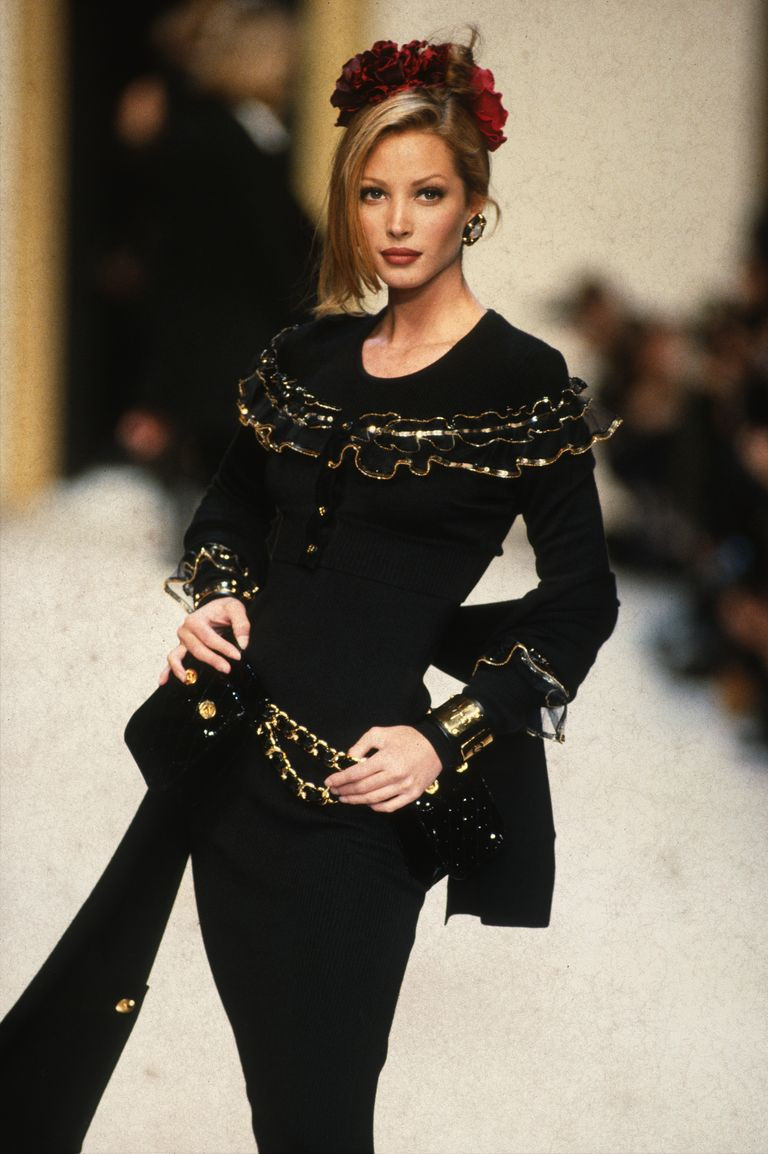 Christy Turlington featured in  the Chanel fashion show for Autumn/Winter 1992