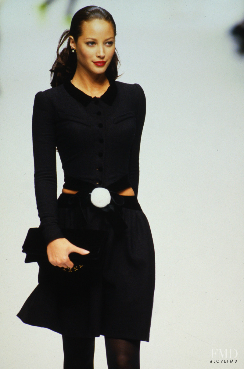 Christy Turlington featured in  the Chanel Haute Couture fashion show for Autumn/Winter 1994
