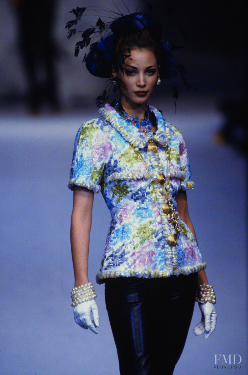 Christy Turlington featured in  the Chanel Haute Couture fashion show for Spring/Summer 1992