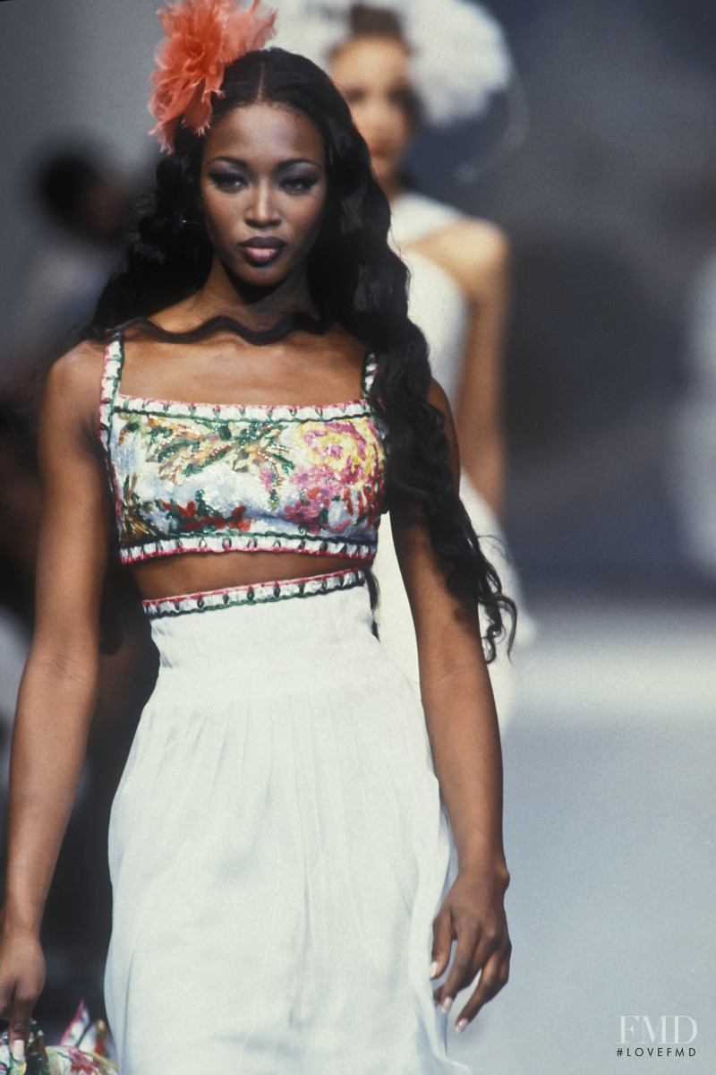 Naomi Campbell featured in  the Chanel Haute Couture fashion show for Spring/Summer 1992