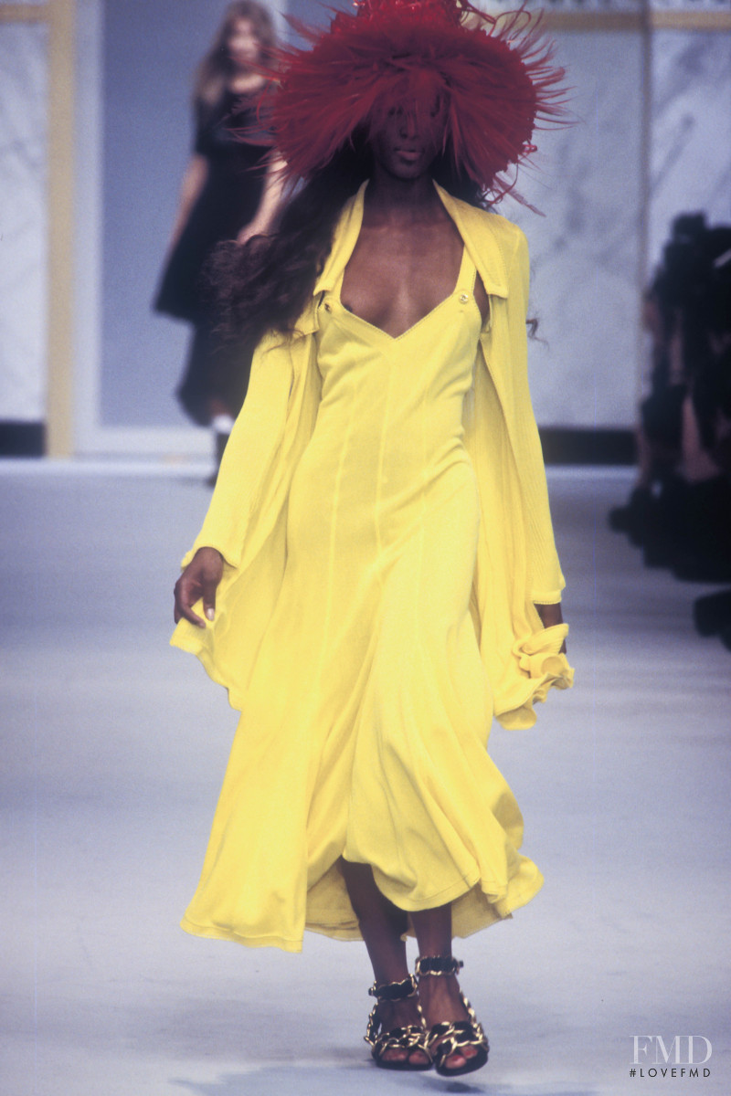 Naomi Campbell featured in  the Chanel fashion show for Spring/Summer 1993