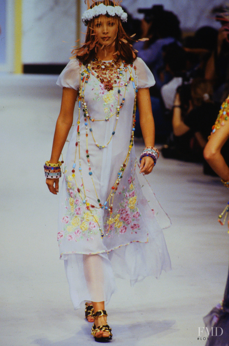 Christy Turlington featured in  the Chanel fashion show for Spring/Summer 1993