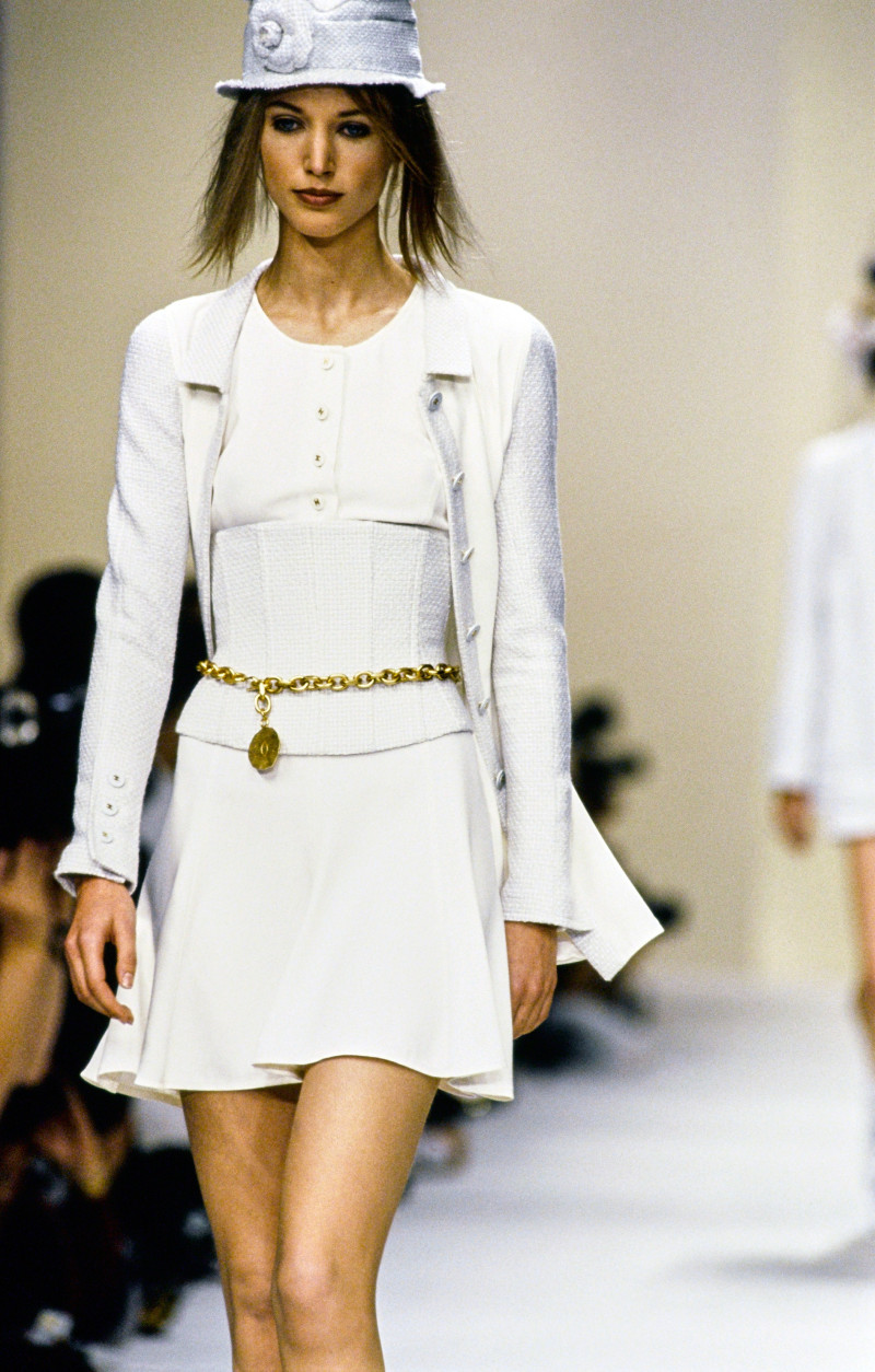 Cecilia Chancellor featured in  the Chanel fashion show for Spring/Summer 1994