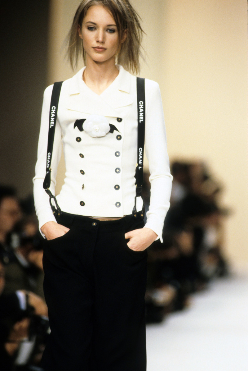 Cecilia Chancellor featured in  the Chanel fashion show for Spring/Summer 1994