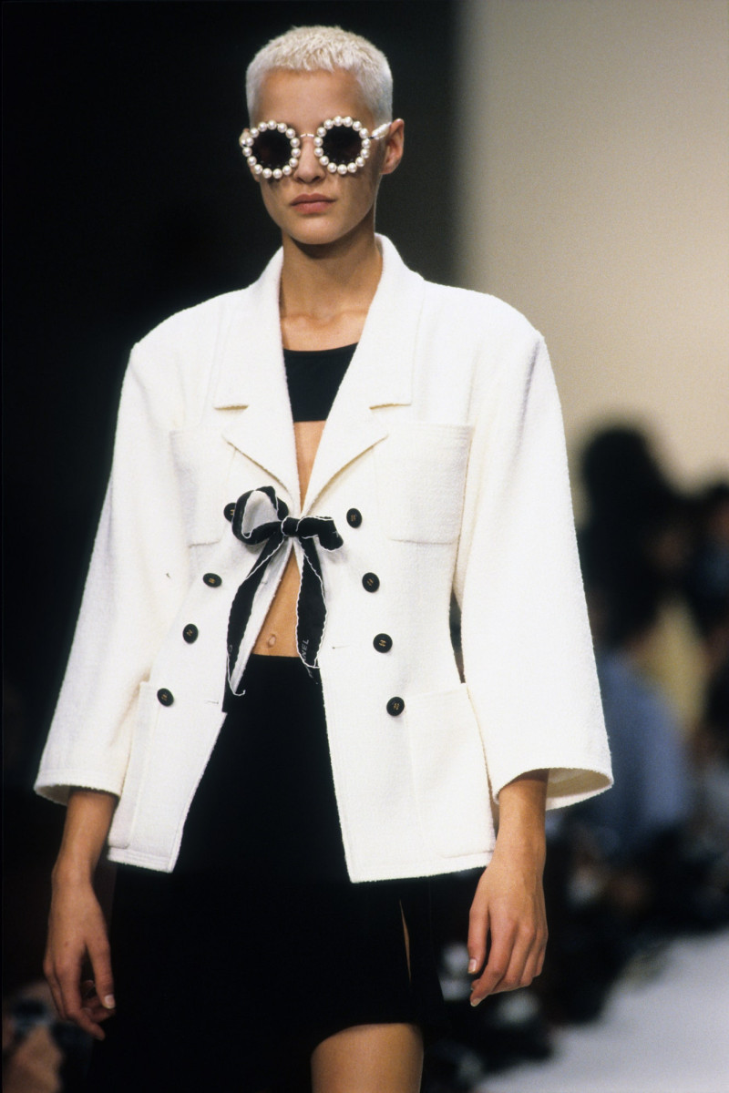 Eve Salvail featured in  the Chanel fashion show for Spring/Summer 1994