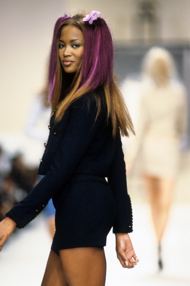 Naomi Campbell featured in  the Chanel fashion show for Spring/Summer 1994