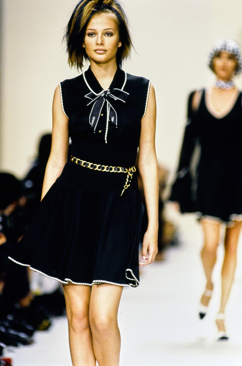 Bridget Hall featured in  the Chanel fashion show for Spring/Summer 1994