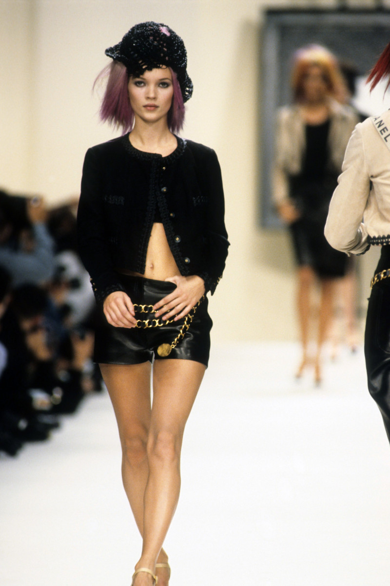 Kate Moss featured in  the Chanel fashion show for Spring/Summer 1994