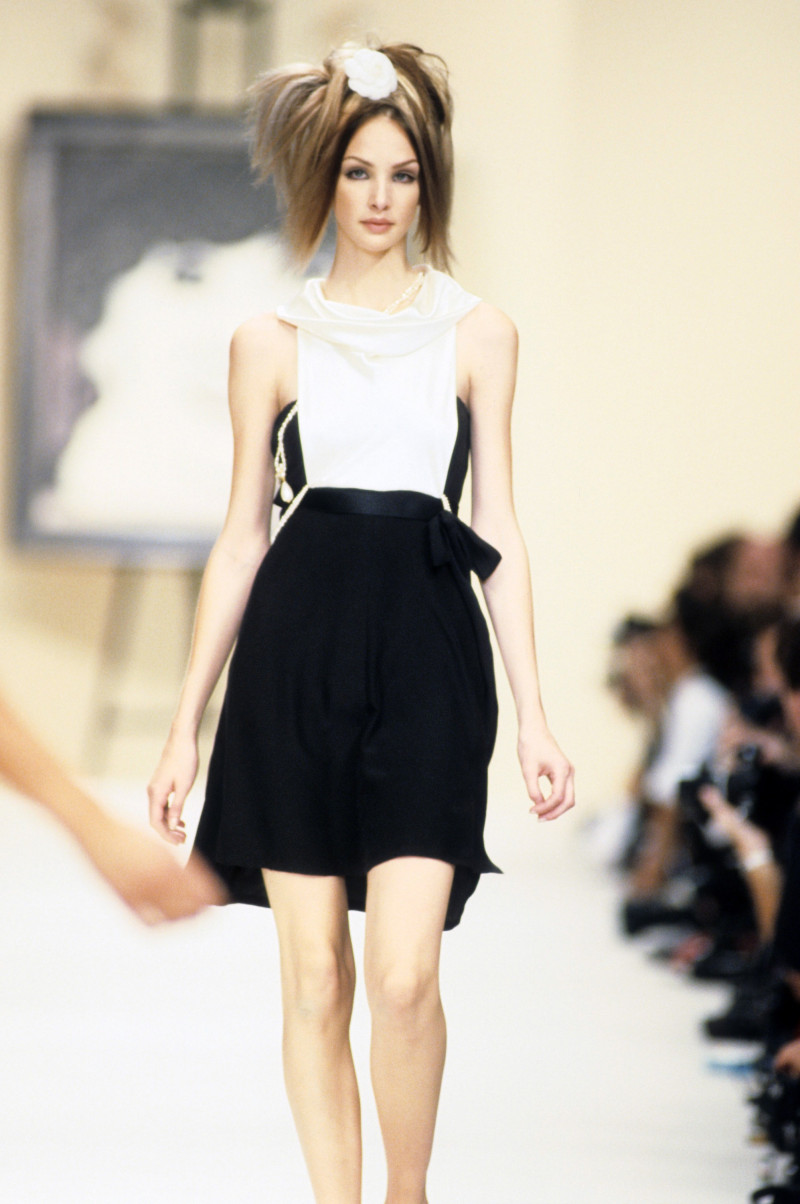 Debbie Deitering featured in  the Chanel fashion show for Spring/Summer 1994