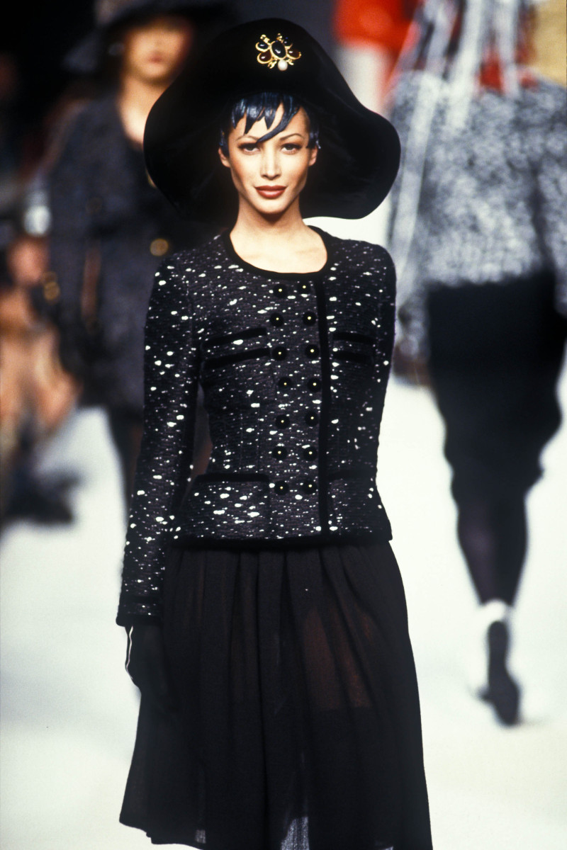 Christy Turlington featured in  the Chanel Haute Couture fashion show for Autumn/Winter 1992