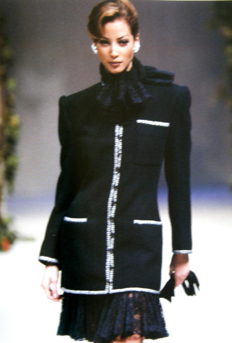 Christy Turlington featured in  the Chanel Haute Couture fashion show for Autumn/Winter 1991