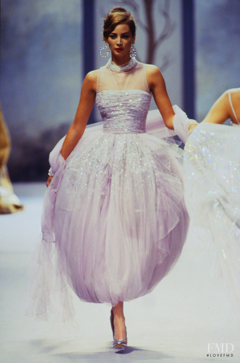 Christy Turlington featured in  the Chanel Haute Couture fashion show for Autumn/Winter 1991