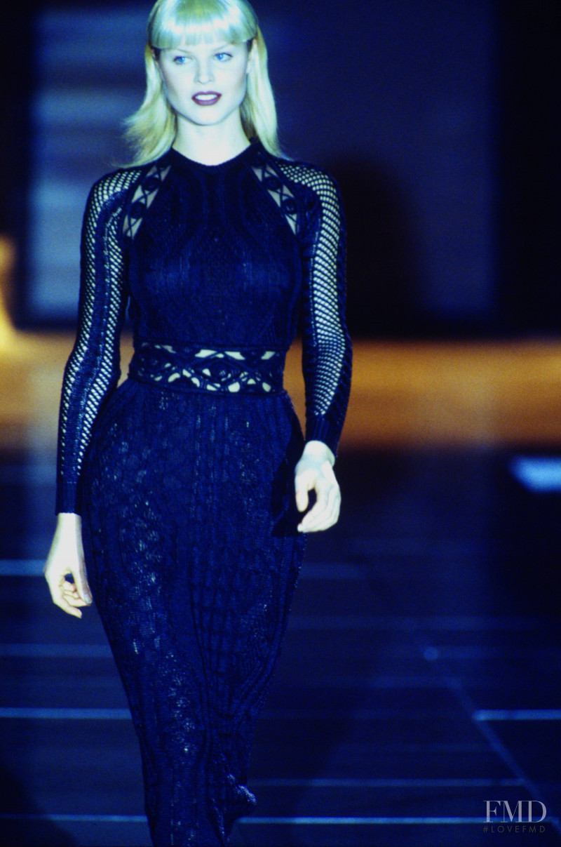 Eva Herzigova featured in  the Versace fashion show for Autumn/Winter 1993