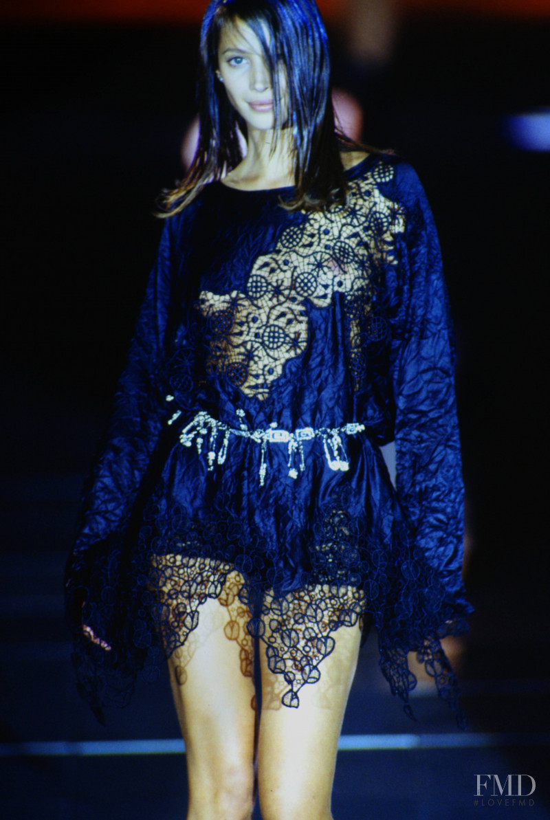 Christy Turlington featured in  the Versace fashion show for Spring/Summer 1994