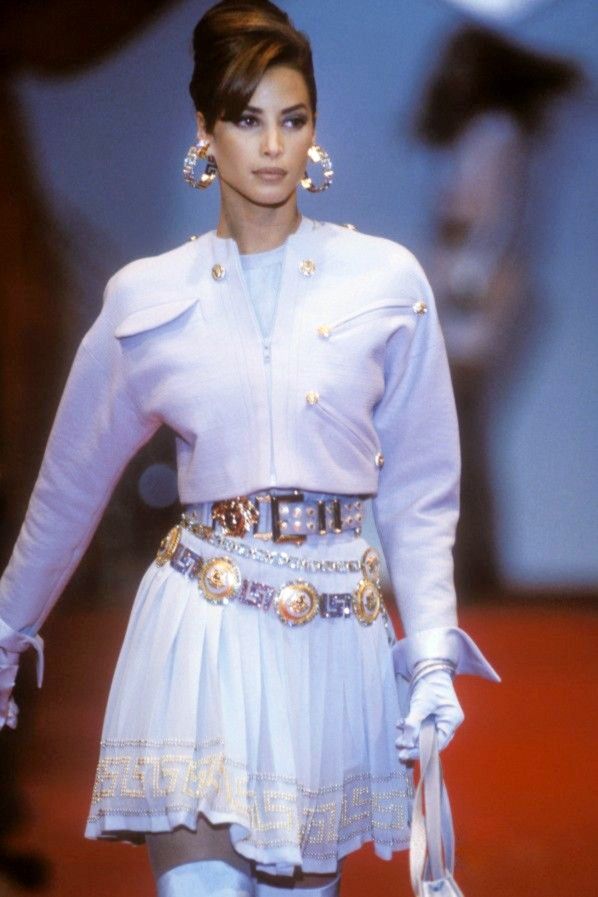 Christy Turlington featured in  the Atelier Versace fashion show for Autumn/Winter 1991