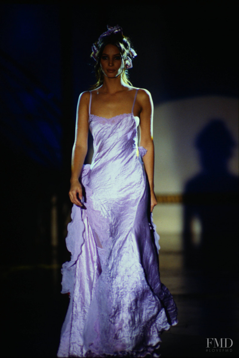 Christy Turlington featured in  the Atelier Versace fashion show for Autumn/Winter 1993