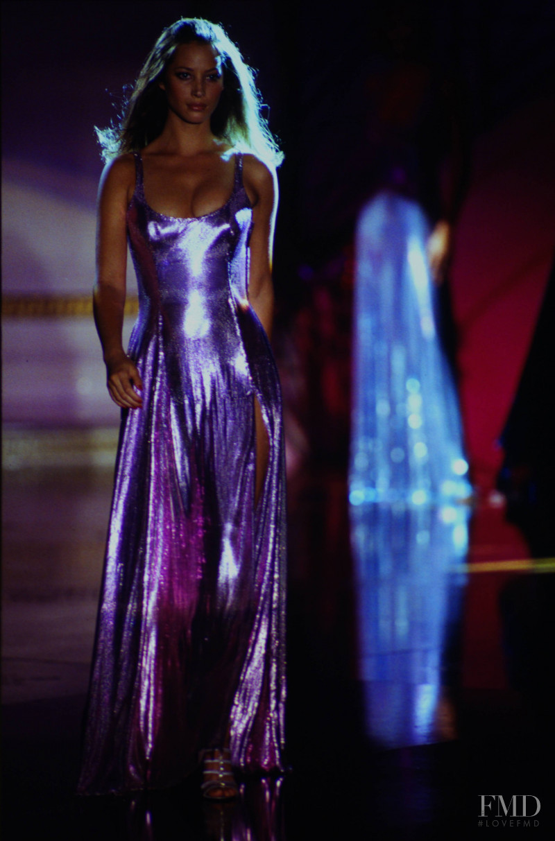 Christy Turlington featured in  the Atelier Versace fashion show for Autumn/Winter 1994