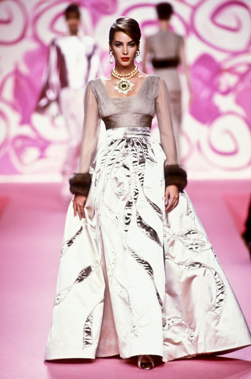 Christy Turlington featured in  the Valentino Couture fashion show for Autumn/Winter 1991