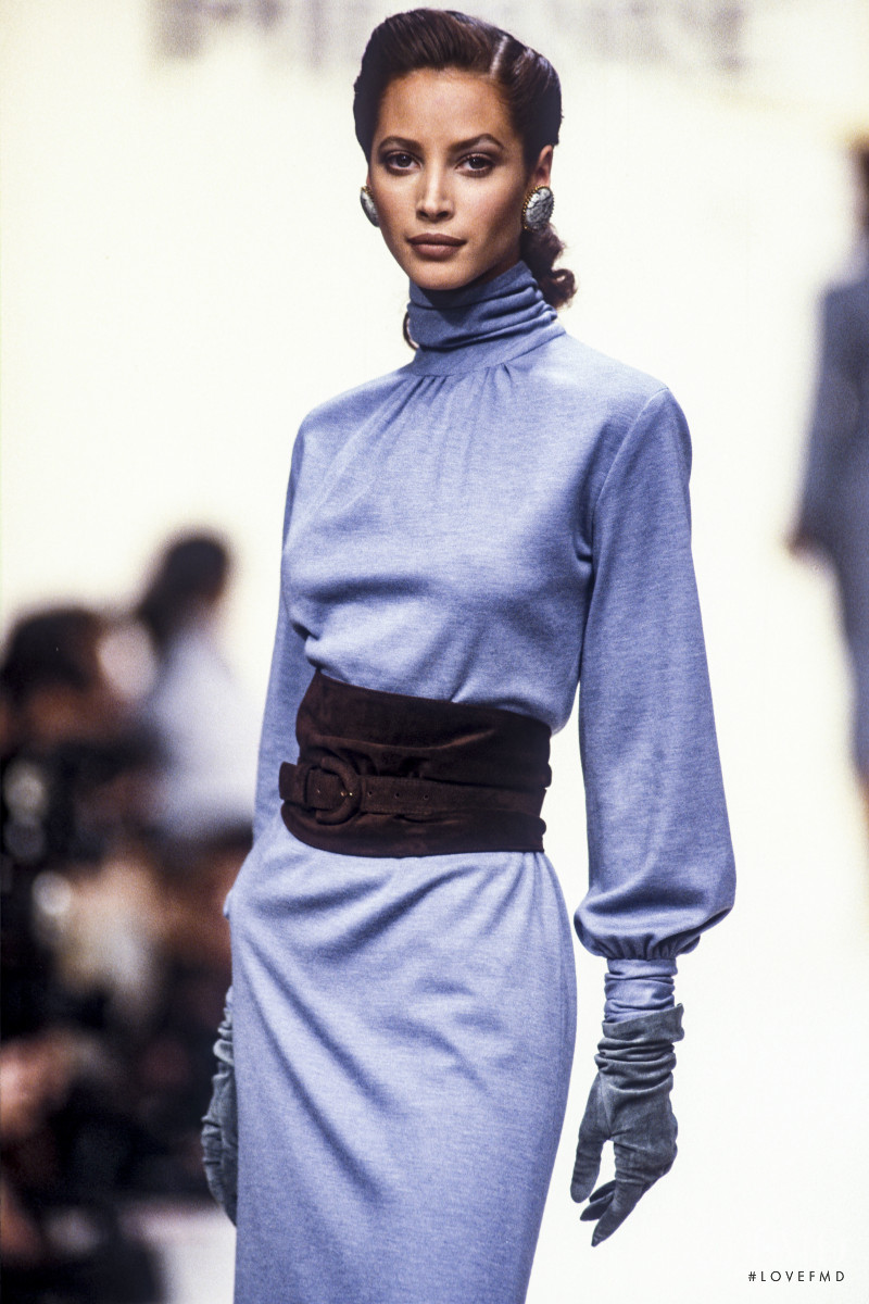 Christy Turlington featured in  the Pierre Balmain fashion show for Autumn/Winter 1993