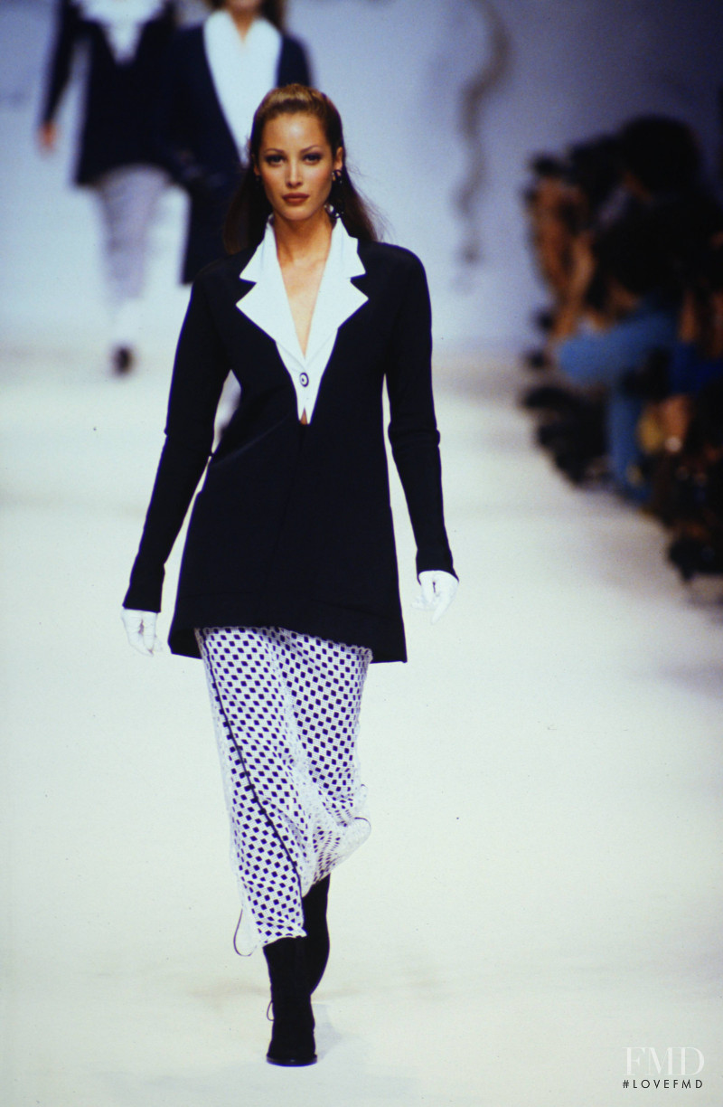 Christy Turlington featured in  the Karl Lagerfeld fashion show for Spring/Summer 1993