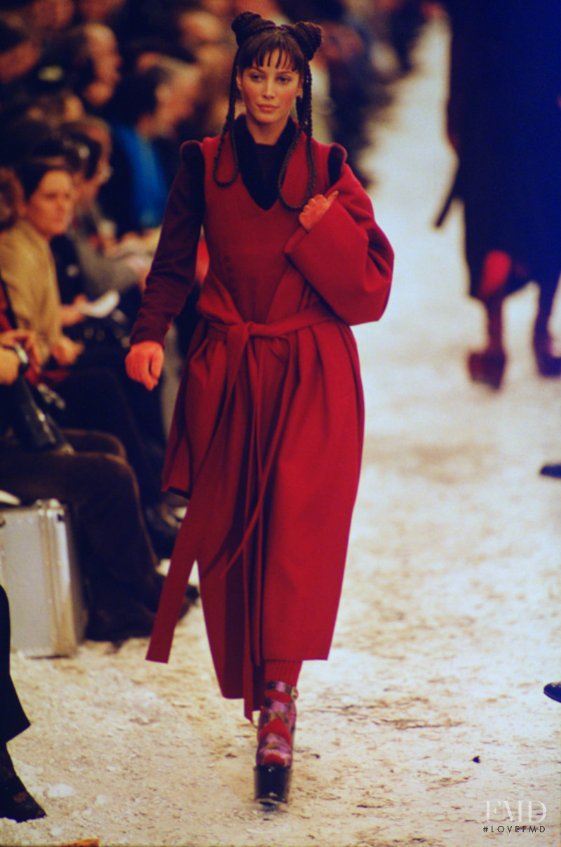 Christy Turlington featured in  the Jean-Paul Gaultier fashion show for Autumn/Winter 1994
