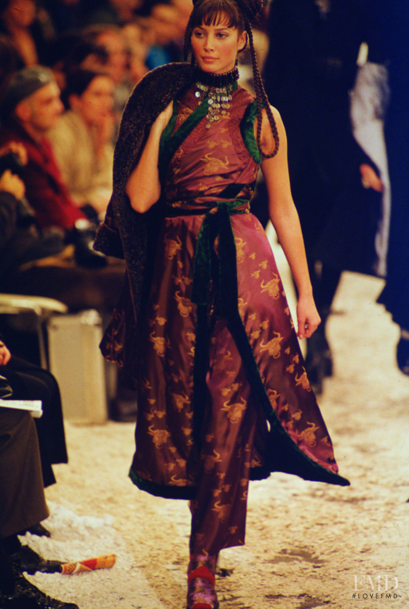 Christy Turlington featured in  the Jean-Paul Gaultier fashion show for Autumn/Winter 1994