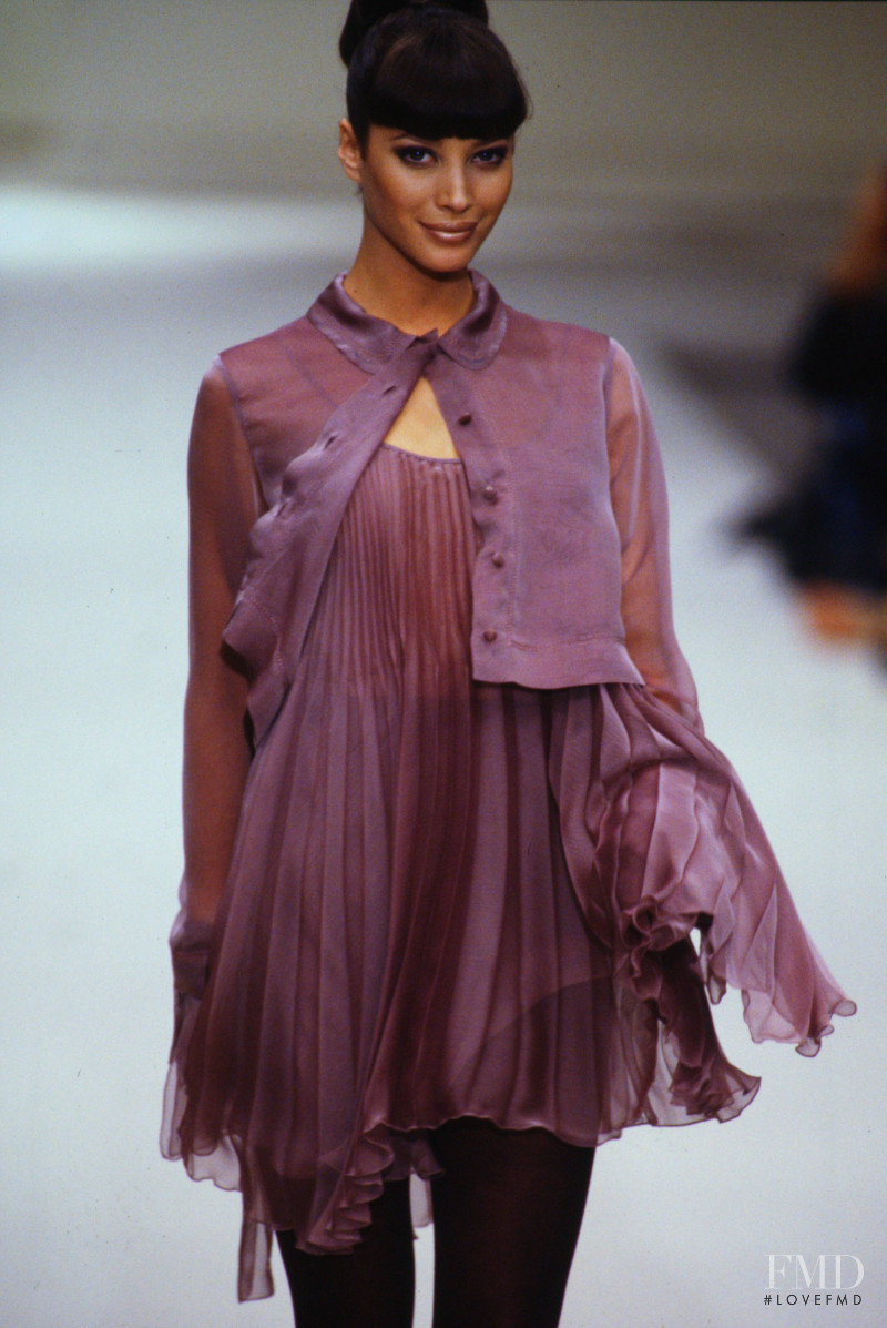 Christy Turlington featured in  the Alberta Ferretti fashion show for Autumn/Winter 1994
