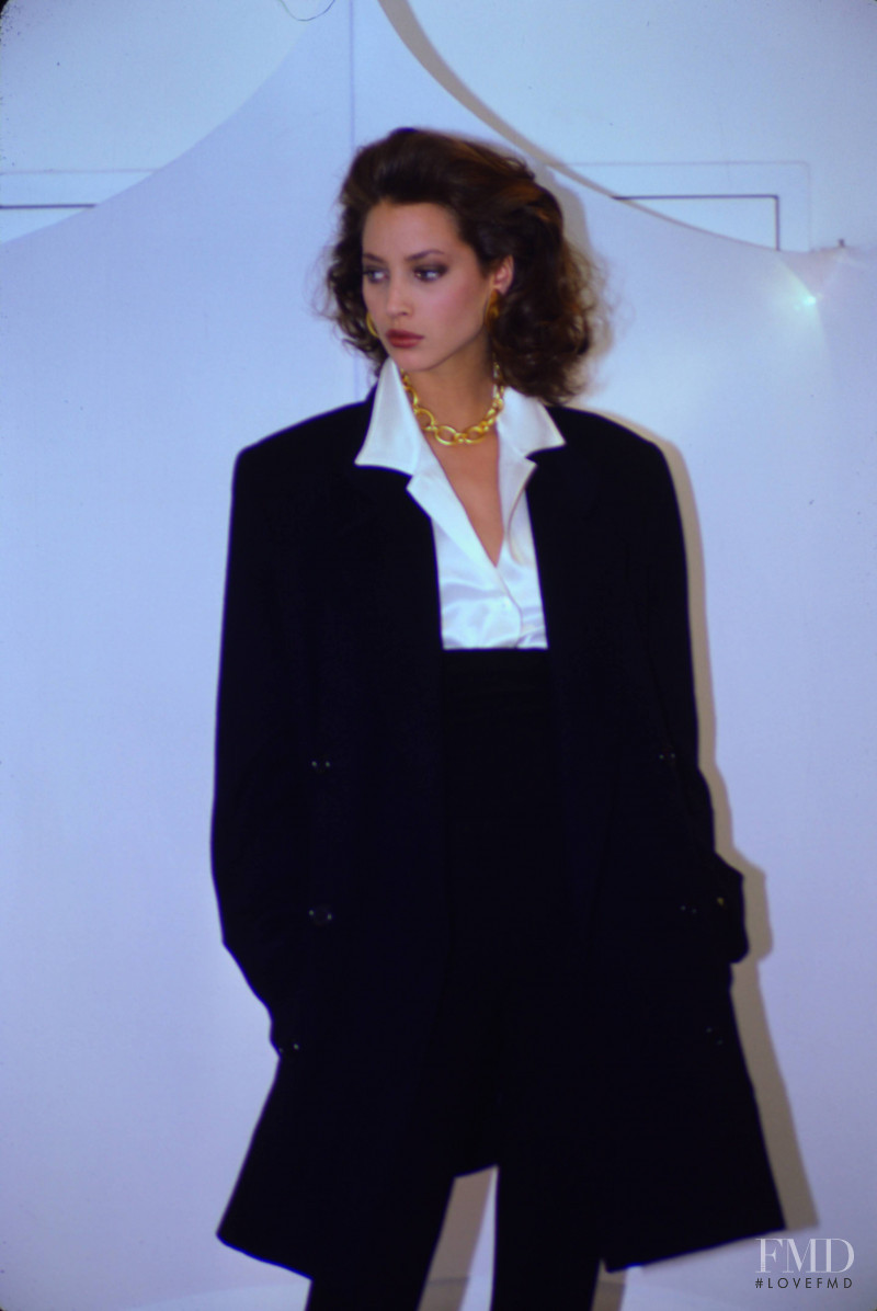 Christy Turlington featured in  the Donna Karan New York fashion show for Autumn/Winter 1987