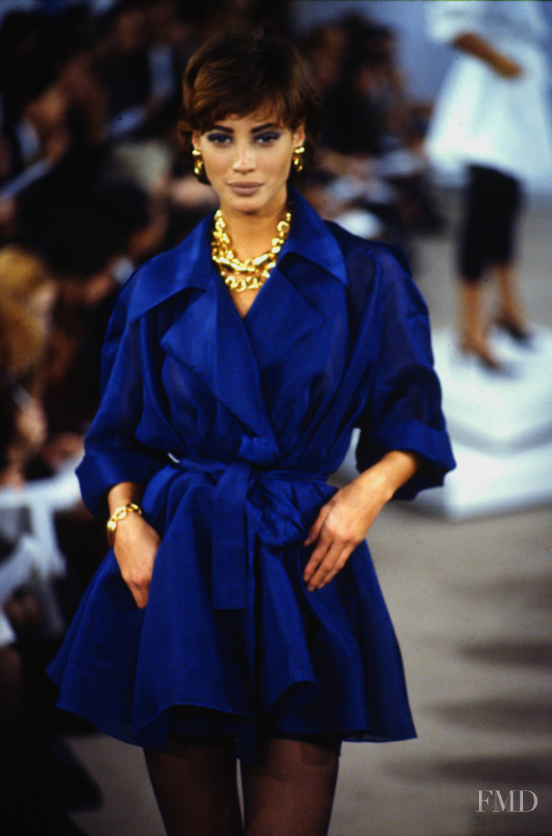 Christy Turlington featured in  the Donna Karan New York fashion show for Spring/Summer 1991