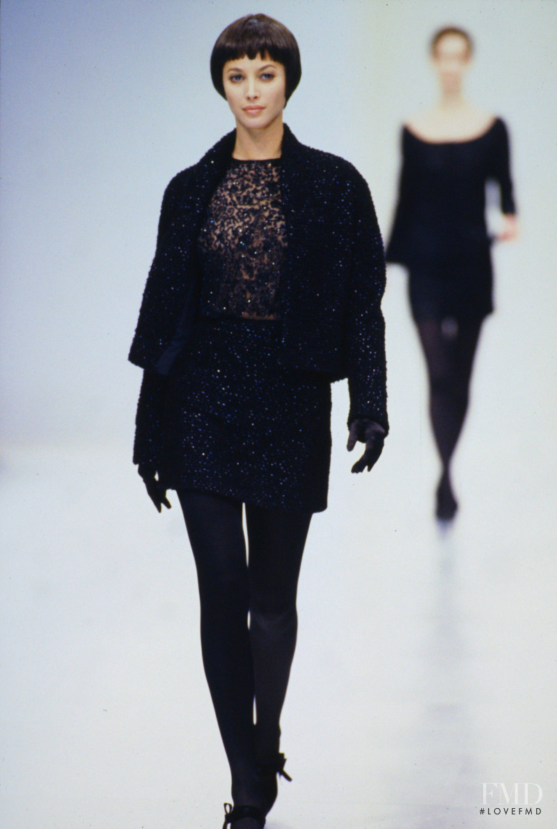 Christy Turlington featured in  the Genny fashion show for Autumn/Winter 1994