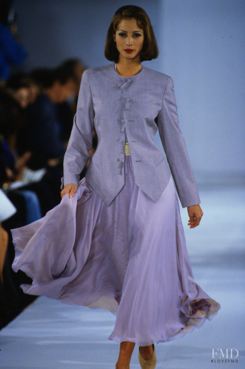 Christy Turlington featured in  the Randolph Duke fashion show for Spring/Summer 1992