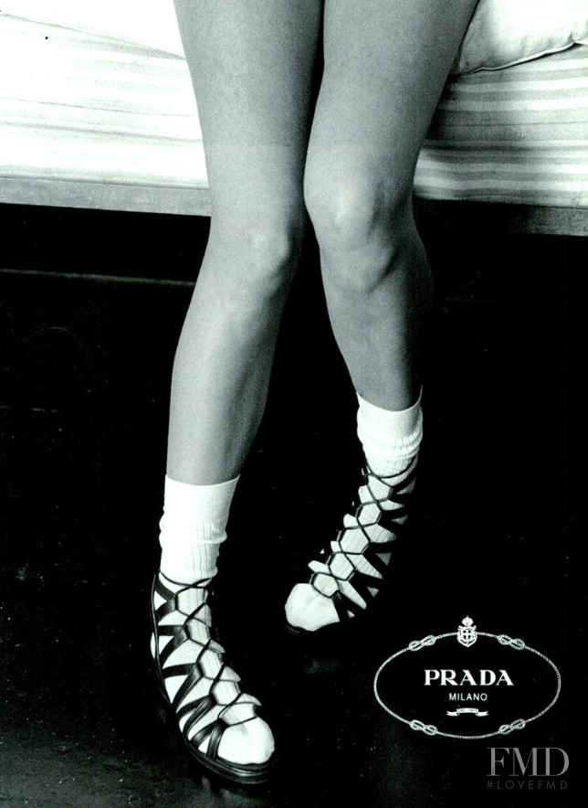 Christy Turlington featured in  the Prada advertisement for Spring/Summer 1994