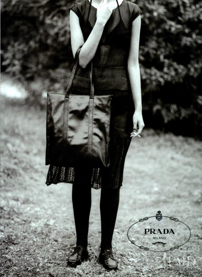 Christy Turlington featured in  the Prada advertisement for Spring/Summer 1994