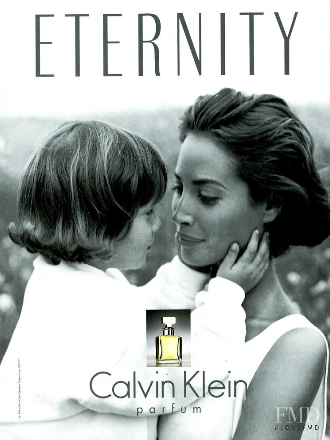 Christy Turlington featured in  the Calvin Klein Fragrance Eternity advertisement for Autumn/Winter 1994