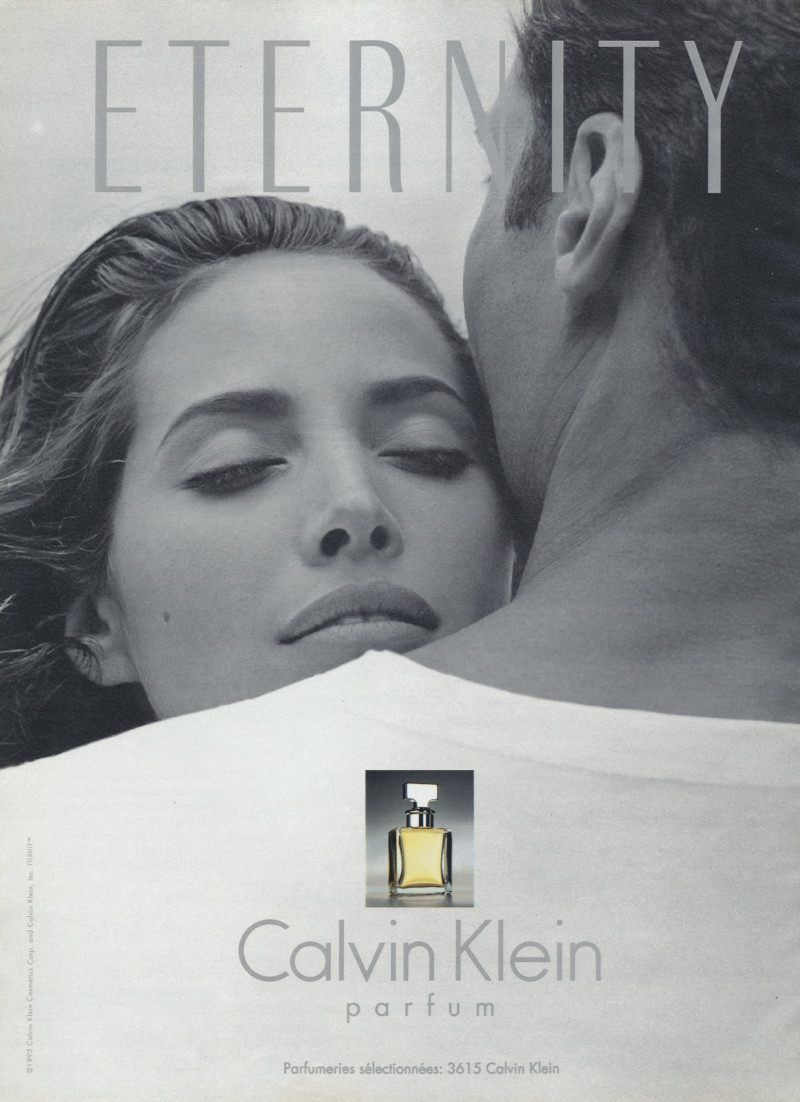 Christy Turlington featured in  the Calvin Klein Fragrance Eternity advertisement for Spring/Summer 1993