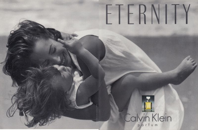 Christy Turlington featured in  the Calvin Klein Fragrance Eternity advertisement for Spring/Summer 1993