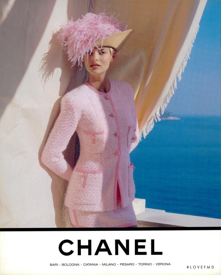 Christy Turlington featured in  the Chanel advertisement for Spring/Summer 1991
