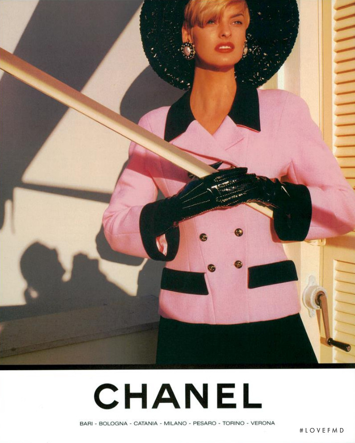 Christy Turlington featured in  the Chanel advertisement for Spring/Summer 1991