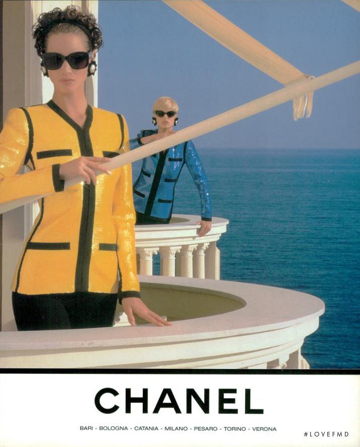 Christy Turlington featured in  the Chanel advertisement for Spring/Summer 1991