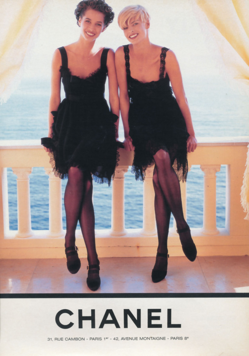 Christy Turlington featured in  the Chanel advertisement for Spring/Summer 1991