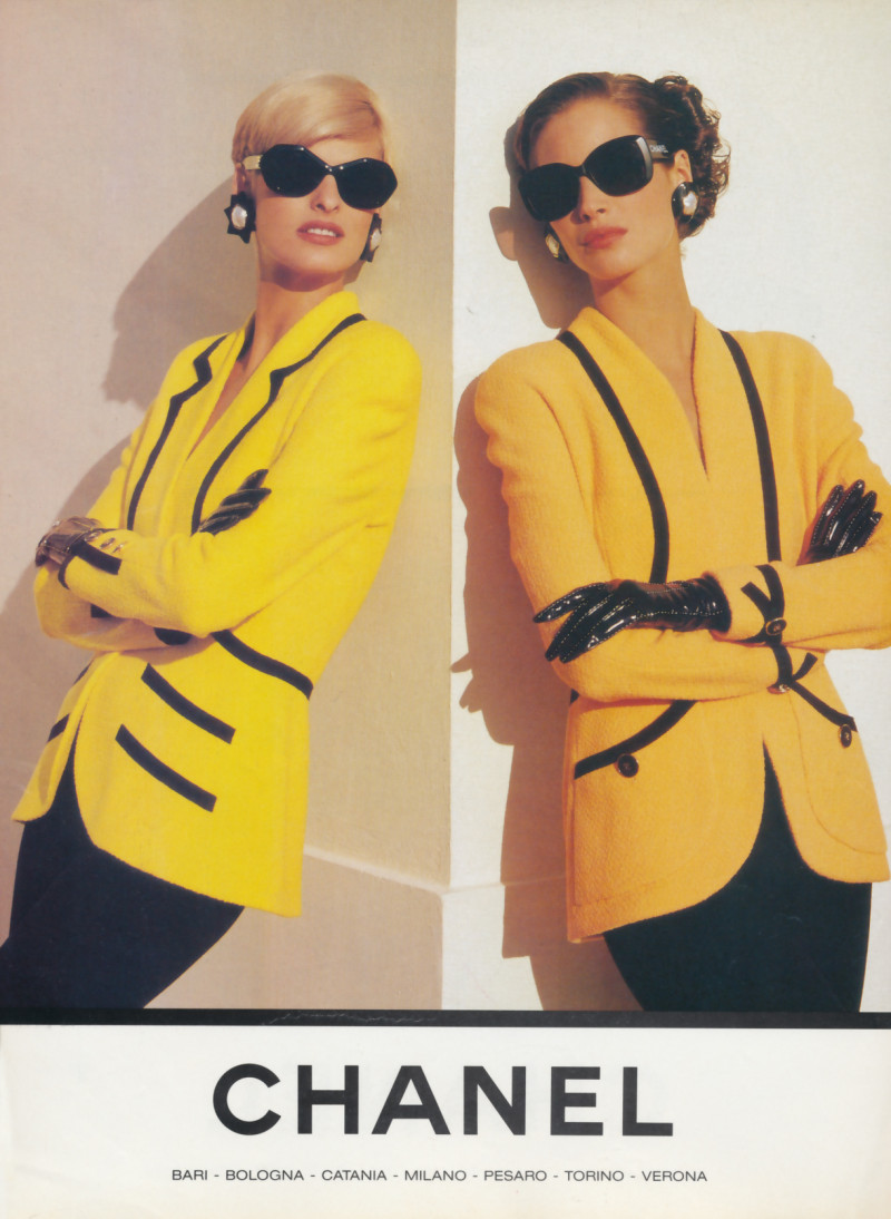 Christy Turlington featured in  the Chanel advertisement for Spring/Summer 1991