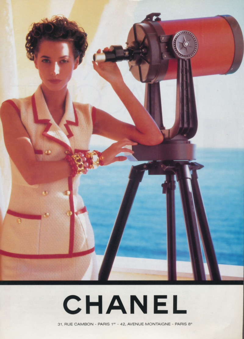 Christy Turlington featured in  the Chanel advertisement for Spring/Summer 1991