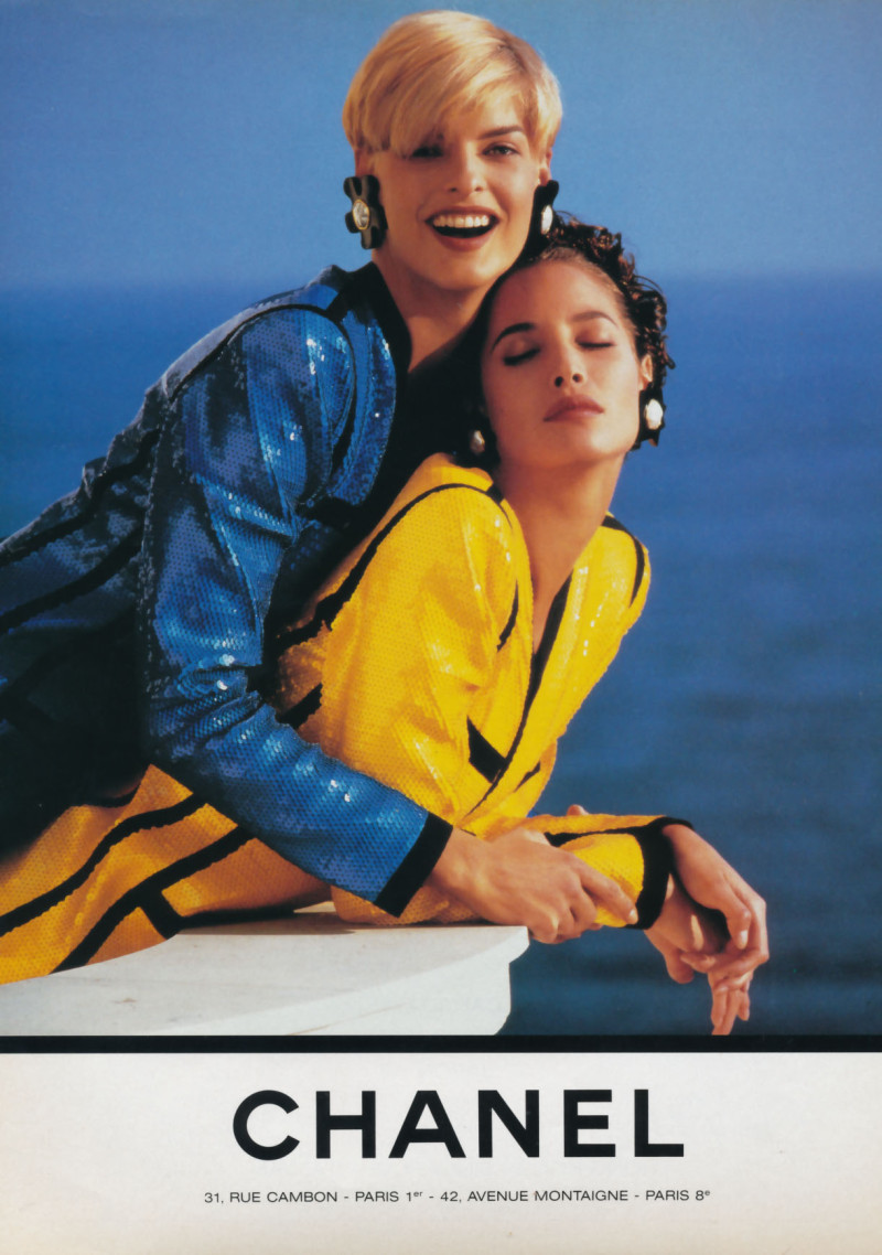 Christy Turlington featured in  the Chanel advertisement for Spring/Summer 1991