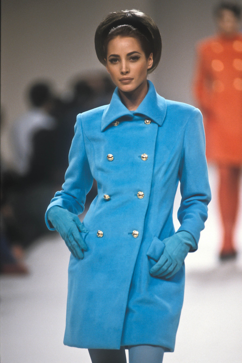 Christy Turlington featured in  the Chloe fashion show for Autumn/Winter 1991