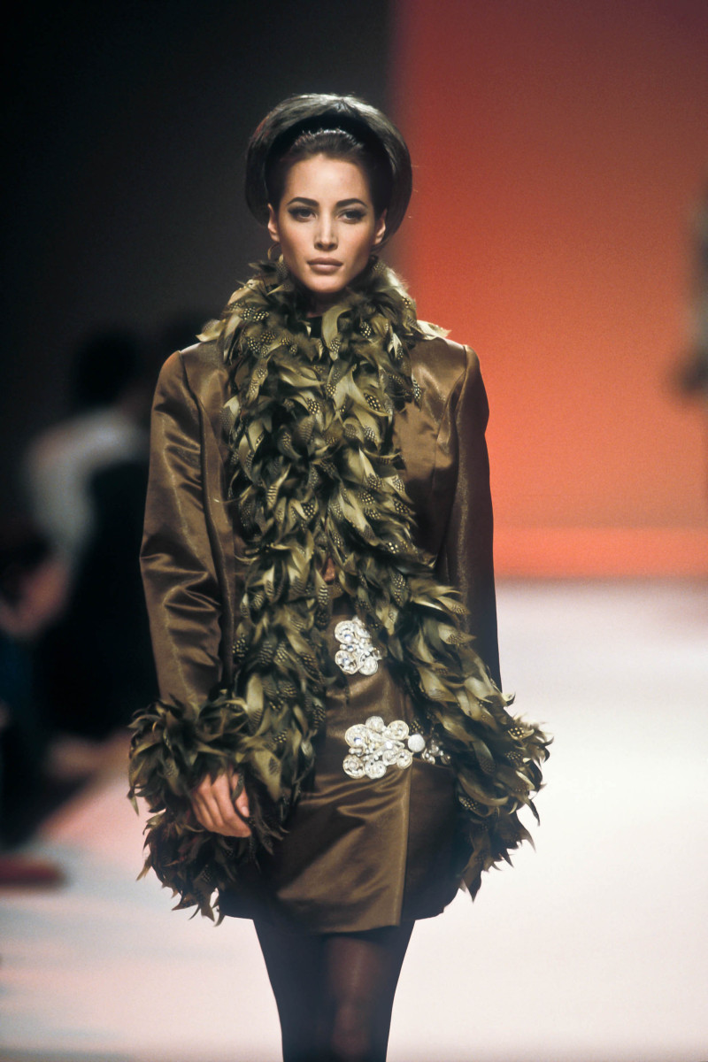 Christy Turlington featured in  the Chloe fashion show for Autumn/Winter 1991